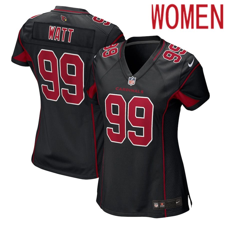 Women Arizona Cardinals 99 J.J. Watt Nike Black 2nd Alternate Game NFL Jersey